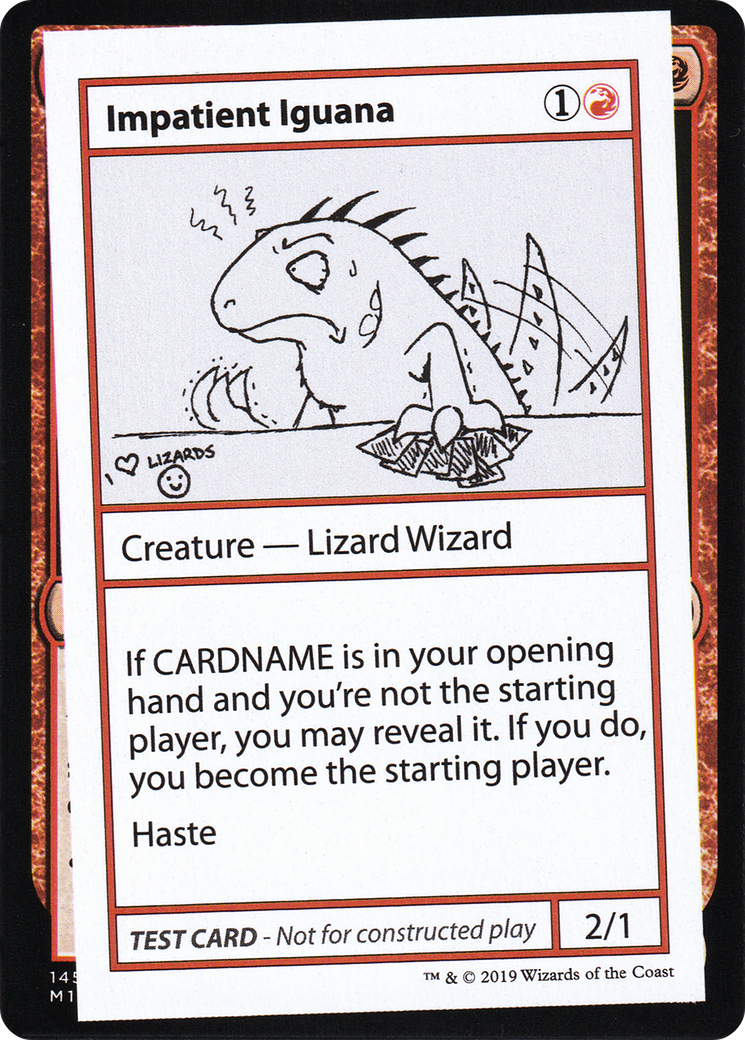 Impatient Iguana (2021 Edition) [Mystery Booster Playtest Cards] - The Mythic Store | 24h Order Processing