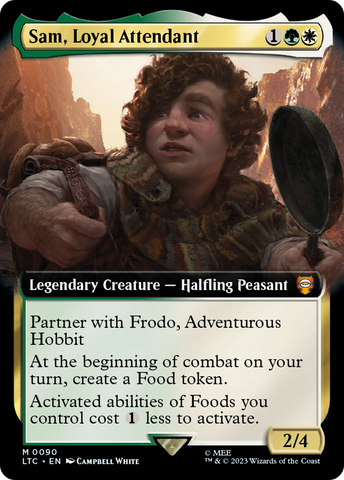 Sam, Loyal Attendant (Extended Art) [The Lord of the Rings: Tales of Middle-Earth Commander] - The Mythic Store | 24h Order Processing