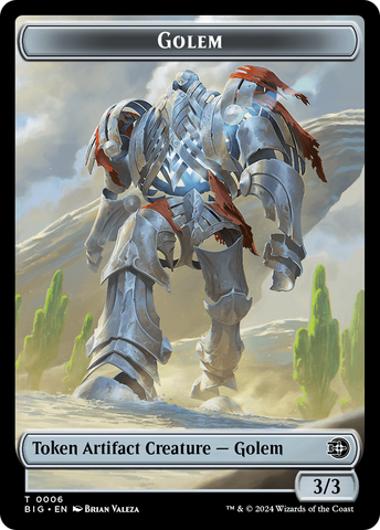 Golem Token [Outlaws of Thunder Junction: The Big Score Tokens] - The Mythic Store | 24h Order Processing