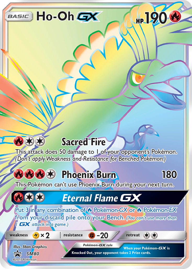 Ho-Oh GX (SM80) [Sun & Moon: Black Star Promos] - The Mythic Store | 24h Order Processing