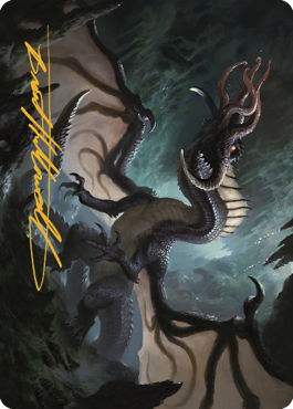 Brainstealer Dragon Art Card (Gold-Stamped Signature) [Commander Legends: Battle for Baldur's Gate Art Series] - The Mythic Store | 24h Order Processing