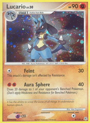 Lucario (6/130) [Diamond & Pearl: Base Set] - The Mythic Store | 24h Order Processing