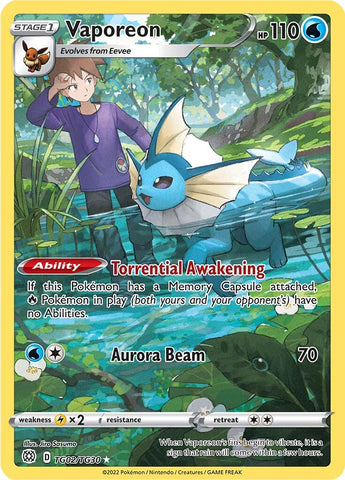 Vaporeon (TG02/TG30) [Sword & Shield: Brilliant Stars] - The Mythic Store | 24h Order Processing