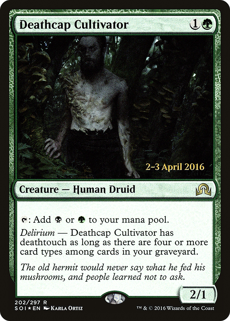 Deathcap Cultivator [Shadows over Innistrad Prerelease Promos] - The Mythic Store | 24h Order Processing
