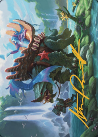 Vodalian Mindsinger Art Card (Gold-Stamped Signature) [Dominaria United Art Series] - The Mythic Store | 24h Order Processing