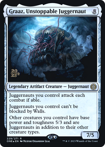 Graaz, Unstoppable Juggernaut [Phyrexia: All Will Be One Prerelease Promos] - The Mythic Store | 24h Order Processing