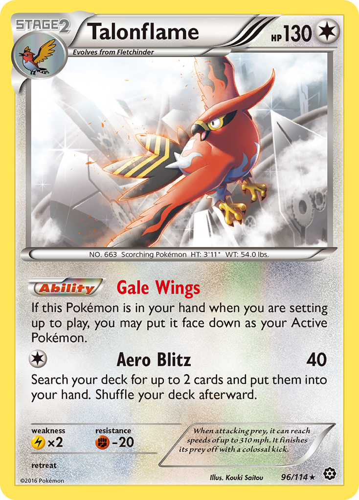 Talonflame (96/114) [XY: Steam Siege] - The Mythic Store | 24h Order Processing