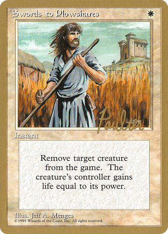 Swords to Plowshares (Preston Poulter) [Pro Tour Collector Set] - The Mythic Store | 24h Order Processing
