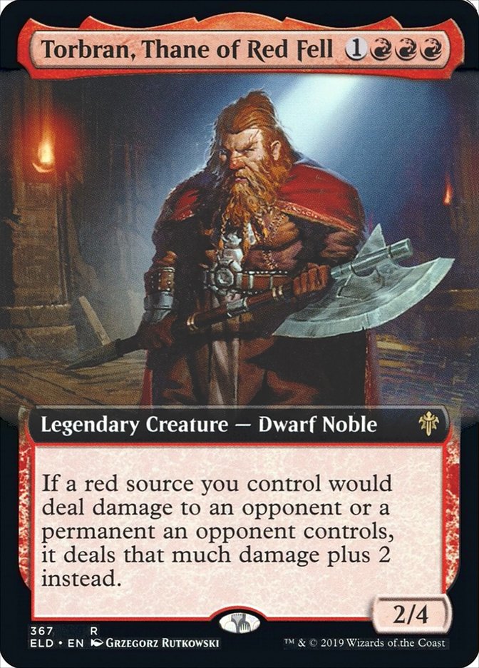 Torbran, Thane of Red Fell (Extended Art) [Throne of Eldraine] - The Mythic Store | 24h Order Processing