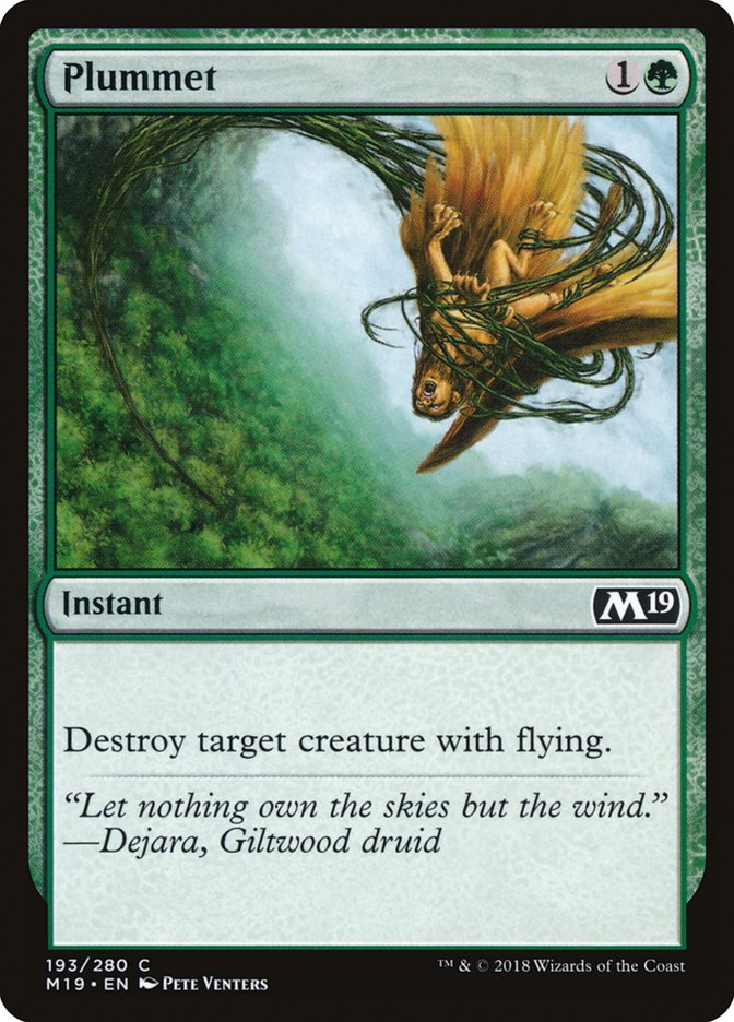 Plummet [Core Set 2019] - The Mythic Store | 24h Order Processing