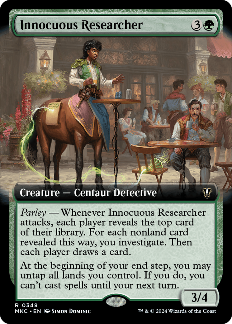 Innocuous Researcher (Extended Art) [Murders at Karlov Manor Commander] - The Mythic Store | 24h Order Processing