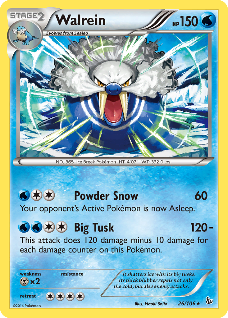 Walrein (26/106) [XY: Flashfire] - The Mythic Store | 24h Order Processing