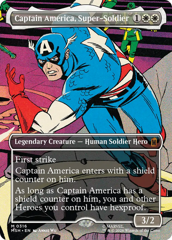 Captain America, Super-Soldier (Borderless) (0316) [Marvel Super Heroes] - The Mythic Store | 24h Order Processing