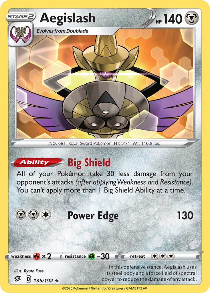 Aegislash (135/192) [Sword & Shield: Rebel Clash] - The Mythic Store | 24h Order Processing
