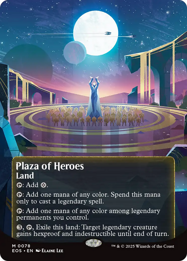 Plaza of Heroes (0078) (Borderless) [Edge of Eternities: Stellar Sights] - The Mythic Store | 24h Order Processing