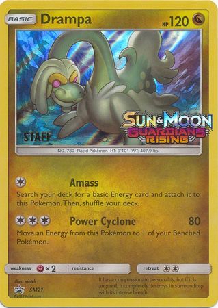 Drampa (SM21) (Staff Prerelease Promo) [Sun & Moon: Black Star Promos] - The Mythic Store | 24h Order Processing
