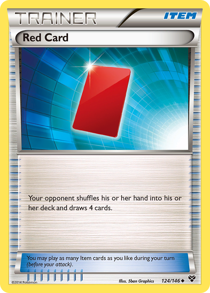 Red Card (124/146) [XY: Base Set] - The Mythic Store | 24h Order Processing