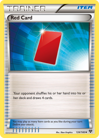Red Card (124/146) [XY: Base Set] - The Mythic Store | 24h Order Processing