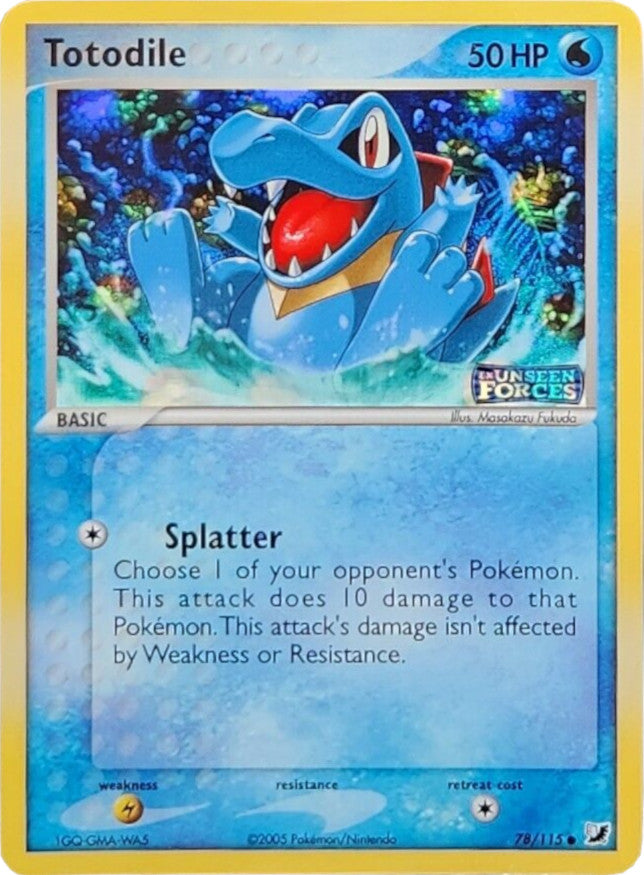 Totodile (78/115) (Stamped) [EX: Unseen Forces] - The Mythic Store | 24h Order Processing