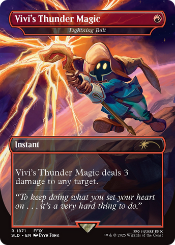 Vivi's Thunder Magic - Lightning Bolt [Secret Lair Drop Series] - The Mythic Store | 24h Order Processing