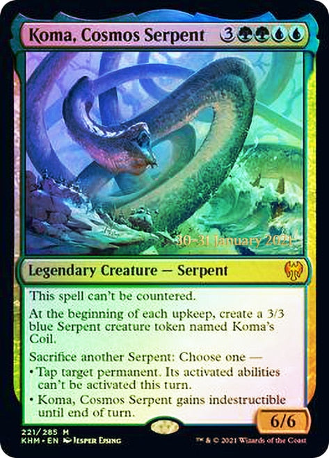 Koma, Cosmos Serpent [Kaldheim Prerelease Promos] - The Mythic Store | 24h Order Processing