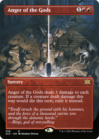 Anger of the Gods (Borderless Alternate Art) [Double Masters 2022] - The Mythic Store | 24h Order Processing