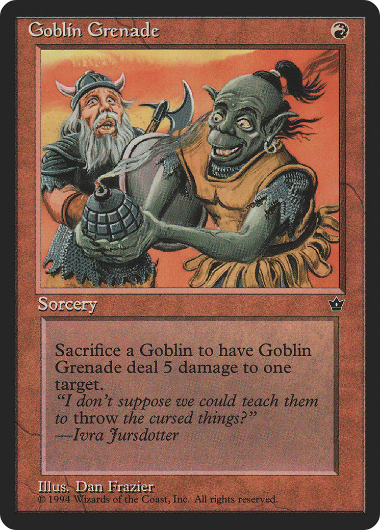 Goblin Grenade (Dan Frazier) [Fallen Empires] - The Mythic Store | 24h Order Processing