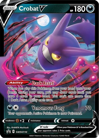 Crobat V (SWSH110) [Sword & Shield: Black Star Promos] - The Mythic Store | 24h Order Processing