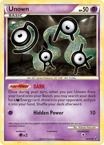 Unown (40/90) [HeartGold & SoulSilver: Undaunted] - The Mythic Store | 24h Order Processing