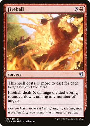 Fireball [Commander Legends: Battle for Baldur's Gate] - The Mythic Store | 24h Order Processing