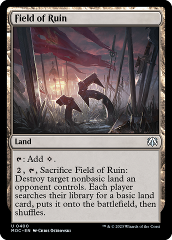 Field of Ruin [March of the Machine Commander] - The Mythic Store | 24h Order Processing