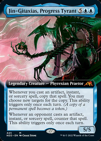 Jin-Gitaxias, Progress Tyrant (Extended Art) [Kamigawa: Neon Dynasty] - The Mythic Store | 24h Order Processing