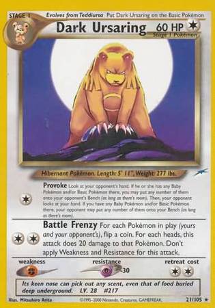 Dark Ursaring (21/105) [Neo Destiny Unlimited] - The Mythic Store | 24h Order Processing