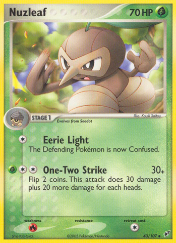 Nuzleaf (43/107) [EX: Deoxys] - The Mythic Store | 24h Order Processing
