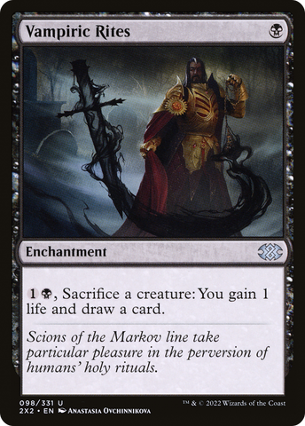 Vampiric Rites [Double Masters 2022] - The Mythic Store | 24h Order Processing