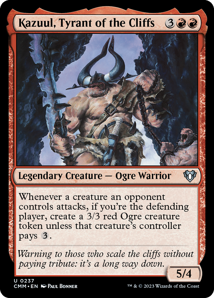 Kazuul, Tyrant of the Cliffs [Commander Masters] - The Mythic Store | 24h Order Processing