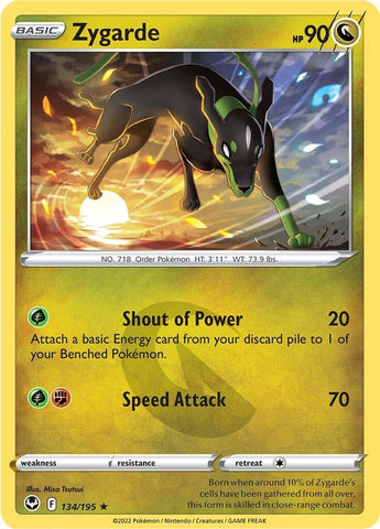 Zygarde (134/195) [Sword & Shield: Silver Tempest] - The Mythic Store | 24h Order Processing