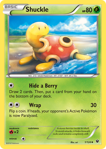 Shuckle (1/124) [XY: Fates Collide] - The Mythic Store | 24h Order Processing