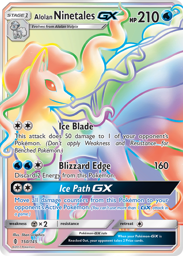 Alolan Ninetales GX (150/145) [Sun & Moon: Guardians Rising] - The Mythic Store | 24h Order Processing