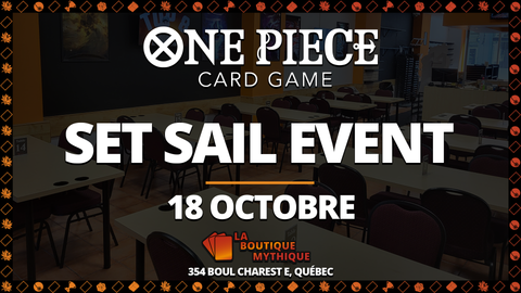 One Piece Set Sail Event (18 Octobre) Ticket - The Mythic Store | 24h Order Processing