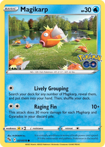 Magikarp (021/078) [Pokémon GO] - The Mythic Store | 24h Order Processing