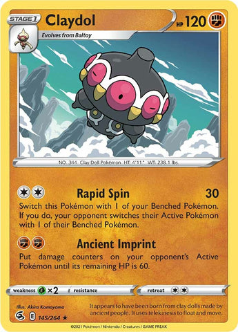 Claydol (145/264) [Sword & Shield: Fusion Strike] - The Mythic Store | 24h Order Processing