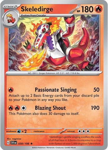 Skeledirge (038/198) [Scarlet & Violet: Base Set] - The Mythic Store | 24h Order Processing
