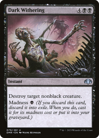 Dark Withering [Dominaria Remastered] - The Mythic Store | 24h Order Processing