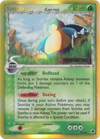 Snorlax (10/101) (Delta Species) (Stamped) [EX: Dragon Frontiers] - The Mythic Store | 24h Order Processing