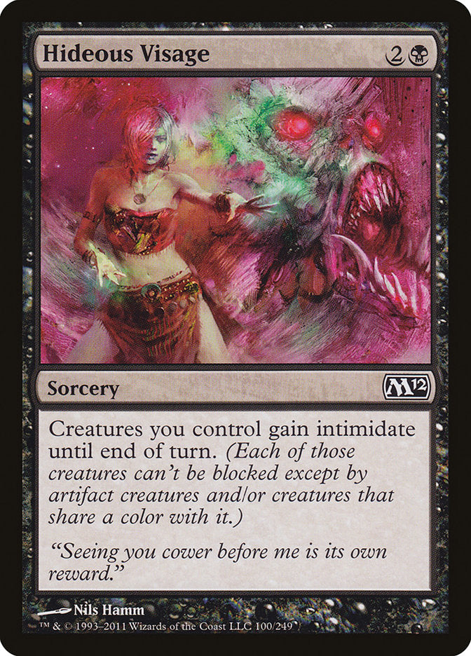 Hideous Visage [Magic 2012] - The Mythic Store | 24h Order Processing