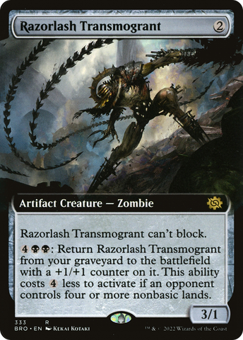 Razorlash Transmogrant (Extended Art) [The Brothers' War] - The Mythic Store | 24h Order Processing