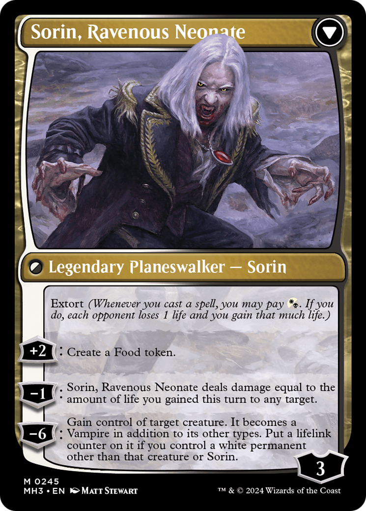 Sorin of House Markov // Sorin, Ravenous Neonate [Modern Horizons 3] - The Mythic Store | 24h Order Processing