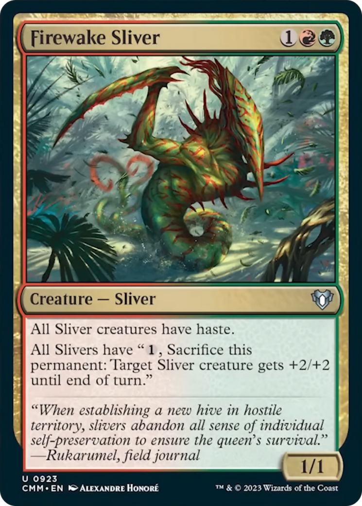 Firewake Sliver [Commander Masters] - The Mythic Store | 24h Order Processing