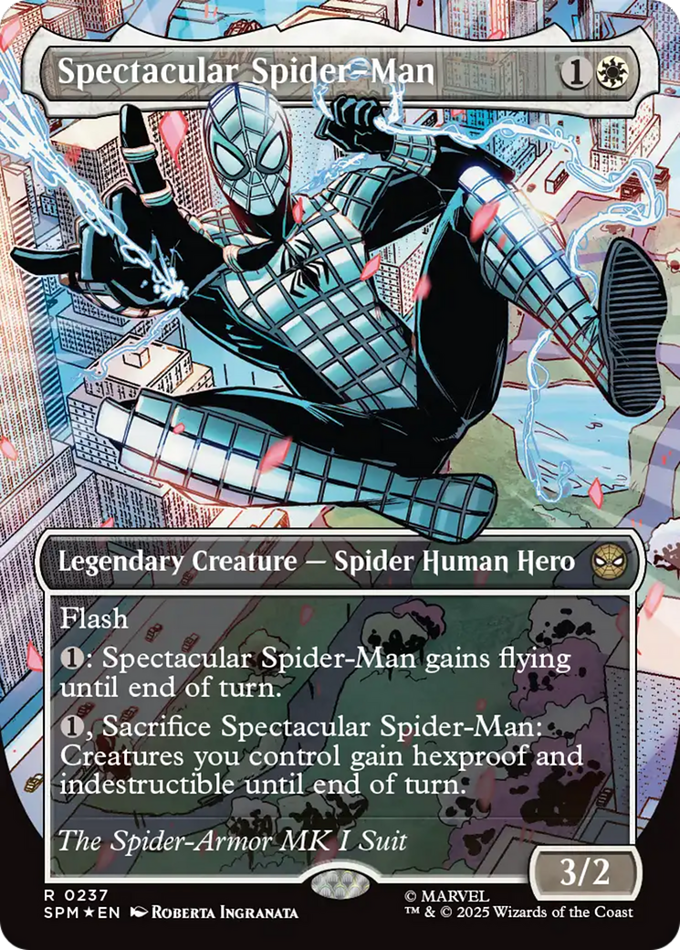 Spectacular Spider-Man (0237) (Borderless) (Textured Foil) [Marvel's Spider-Man] - The Mythic Store | 24h Order Processing